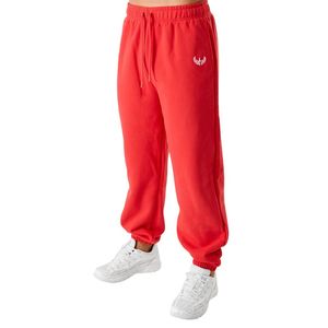 Pantalon de survêtement rouge oversize pour homme, coupe décontractée, en molleton, pour le sport, la gym, l'entraînement, les loisirs, avec poches latérales - Product Image 2