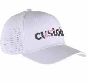 Casquette de golf vietnamienne OEM OED à visière plate, 6 panneaux, avec broderie 3D, logo personnalisé, en tissu coton, fermeture Velcro, style streetwear, usage quotidien - Product Image 1