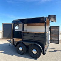 Remorque alimentaire mobile, remorque à café, bar mobile, camion de restauration avec cuisine complète, chariot alimentaire personnalisé, remorque de traiteur pour café et en-cas