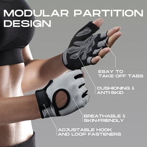 Wholesale Gym <b>Gloves</b> with Wrist Wrap Support for Men & Women, Anti-Slip Palm, Durable Fitness Training <b>Gloves</b> Manufacturer - Product Image 3