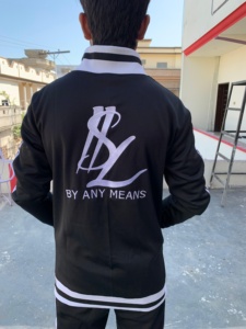 Haut et pantalon de survêtement en polyester pour hommes personnalisés Survêtement de fitness de haute qualité - Product Image 4