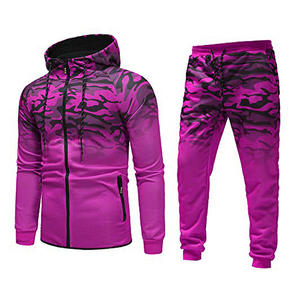 Ensembles de survêtements d'hiver imprimés par sublimation, prix de gros abordable, ensembles de créateurs surdimensionnés pour hommes, pantalon de survêtement 2 pièces en polyester - Product Image 5