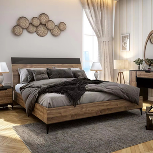 Cama de madera tallada a mano con muebles de dormitorio de lujo, base de cama king size hecha a mano de primera calidad, cabecero de madera maciza de alta calidad. - Product Image 1