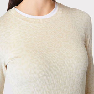 T-shirts / Hauts pour femmes en coton et polyester légers et décontractés sur mesure / Chemises pour femmes à manches courtes de couleur unie de qualité supérieure en gros - Product Image 6