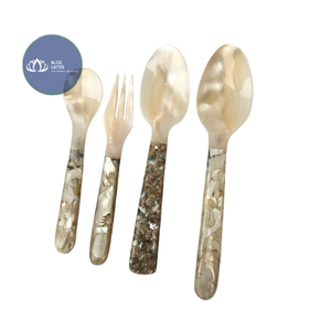 Cuchara de caviar de nácar ecológica, de alta calidad, hecha a mano, vajilla de concha, venta al por mayor, suministro para exportación. - Product Image 1