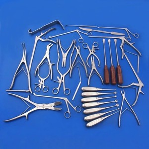 Ensemble d'instruments chirurgicaux professionnels pour laminectomie, en acier inoxydable, outils neurochirurgicaux orthopédiques manuels, approuvés ISO - Product Image 3