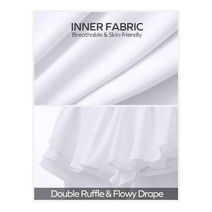 กระโปรงเทนนิสจีบสำหรับผู้หญิงมีกระเป๋า กระโปรงกางเกงขาสั้นเอวสูงสำหรับออกกำลังกายและวิ่ง - Product Image 6