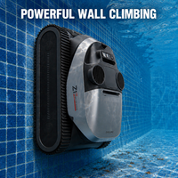 Aspirateur robotisé automatique pour piscine avec cordon, en ABS, avec fonction de grimpement mural, aspiration puissante, certifié CE, pour piscines enterrées