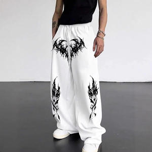 Nueva Llegada, Pantalones Deportivos Casuales de Estilo Urbano para Hombre, Diseño con Estampado Gótico Y2K, Talla Grande, para Conciertos/Gimnasio - Product Image 3