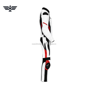 Traje de Motociclista de Cuero Personalizado |   Traje de Carreras de 2 Piezas para Hombre |   Conjunto de Chaqueta y Pantalones de Motociclista con Protección CE, 220g, para Todas las Estaciones, Personalizado - Product Image 4