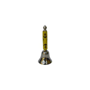 Zilveren Hand Bell Beste Voor Kerst Decor En Anderen Festivals Decor Kerst Bel Met Messing En Houten Santa Bell