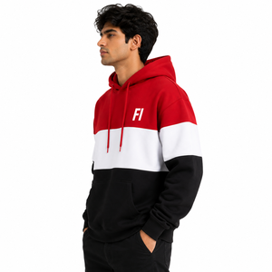 Sweat-shirts modernes pour hommes, 100% coton, coupe ample, streetwear d'hiver, pull-over contemporain en polaire, chaud, OEM B2B USA - Product Image 4