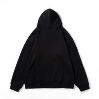 Pull à capuche pour homme coupe classique, personnalisé, avec lettrage gothique et détails thermocollés, style streetwear hivernal européen et américain, 100% coton, vente en gros