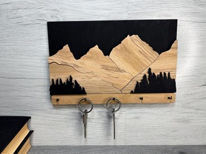 Premium Mountain Landscape <b>Wall</b> Mounted <b>Key</b> Holder <b>Hook</b> Stylish Nature Theme Home Decor And Gift Purpose Organizer From india - Product Image 4