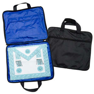 Tablier de Maître Ancien Maçon Tactique Brodé à la Main avec Bordure en Soie et Sacs de Régalia – Prix de Gros - Product Image 5