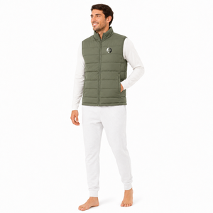 warm padded men <b>puffer</b> <b>vest</b> <b>jacket</b> designed with lightweight construction durable fabric and comfortable fit for cold weather - Product Image 1