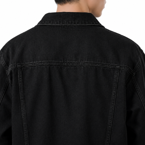 Chaqueta Vaquera para Hombre, Corte Regular, Cuello Camisero, Cierre de Botones, Color Sólido, Estilo Casual con Bolsillo, Precio Bajo - Product Image 4