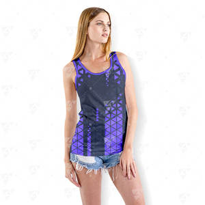 Traje Deportivo para Hombre, Tejido Sin Costuras, para Correr, de Secado Rápido, Transpirable, Ligero, Sin Mangas, 100% Poliéster Sublimado - Product Image 2