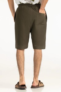 Pantalones Cortos Bermuda de Lona para Hombre, Cintura Media, Elástica, Color Sólido, Estilo Casual, Tela Transpirable de Nailon/Algodón, Parte Delantera Impermeable - Product Image 2
