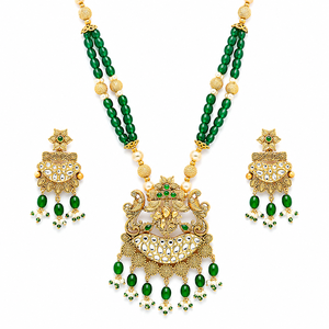 Ensemble collier et boucles d'oreilles en alliage de zinc plaqué or rose avec zircon pour femmes, bijoux de fête, tendance mode - Product Image 1