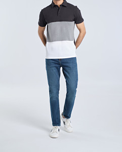 เสื้อโปโลผู้ชายแขนสั้น โพลีเอสเตอร์ แห้งเร็ว สำหรับตีกอล์ฟ ออกแบบเองได้ สร้างแบรนด์เสื้อโปโลของคุณเอง - Product Image 1