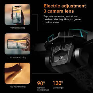 K12Max Mini Foldable RC Drone Brushless Motor Quadcopter 12min Flight Time for Beginners <b>Remote</b> Control Camera Commercial Drones - Product Image 5