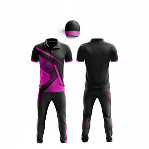 Service d'impression par sublimation pour uniformes de cricket |   Tenue complète d'équipe de cricket pour hommes, femmes et jeunes : polo et pantalon - Product Image 4