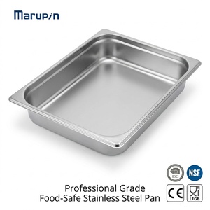 Bac Gastronorm en acier inoxydable avec rebord large pour la restauration commerciale, les restaurants et les cuisines - Product Image 1