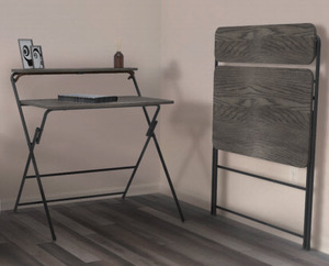 Lumetal <b>Foldable</b> <b>Outdoor</b> Indoor <b>Table</b> with custom Color Wood top & Metal Particle Board From Vietnam ODM - Product Image 3