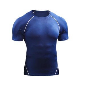 Camiseta Deportiva de Compresión de Secado Rápido para Hombre, Camiseta de Baloncesto de Secado Rápido, Camiseta Deportiva de Manga Corta de Secado Rápido, Venta de Fábrica - Product Image 1