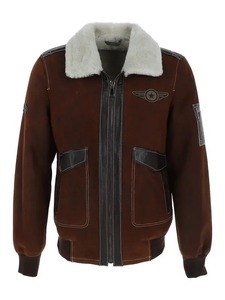 NC Air Force Brown Sheepskin Pilot <b>Jacket</b> - Product Image 1