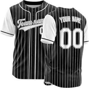 Impression personnalisée par sublimation du nom et du numéro de l'équipe, 100% polyester, chemises de sport antibactériennes courtes pour femmes et hommes, baseball - Product Image 6
