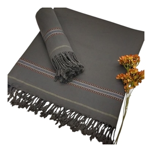 Men's Adult Long Traditional <b>Wool</b> <b>Shawl</b> Solid Color Lightweight Scarf for Daily Wear Winter - Product Image 2