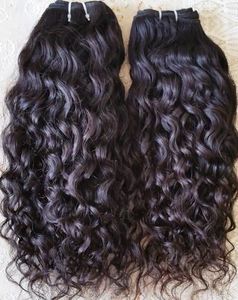 Extensions de cheveux naturels bouclés à clipser, cheveux humains indiens Remy, ondulations profondes, noirs, pointes pleines, trame unique, teintables toutes couleurs - Product Image 1