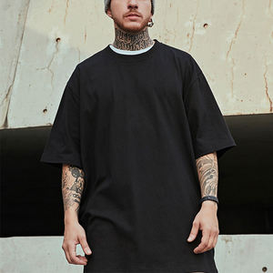 Camiseta Básica Oversize Unisex de Algodón 100% Liso con Hombros Caídos, Estilo Urbano, Ajuste Holgado, Multicolor, para Hombre y Mujer al por Mayor - Product Image 5