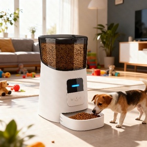 Distributeur automatique de nourriture pour animaux de compagnie Sudex Tuya, compatible chien et chat, avec application mobile WiFi, contrôle à distance par microchip, bol d'alimentation intelligent 6L - Product Image 4