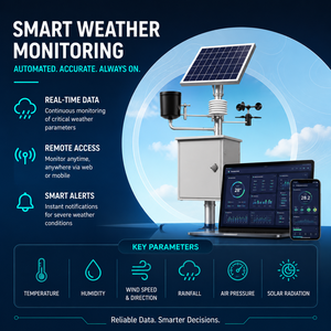 Sistema de Estación Meteorológica Inteligente |   Monitoreo Remoto Solar 4G con ATSCADA |   OEM Disponible - Product Image 1