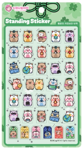 [Sowony Playground] Autocollants 3D Pop-Up Charme Capybara Porte-Bonheur Animal Mignon pour Journal Intime et Agenda – Vente en Gros - Product Image 1