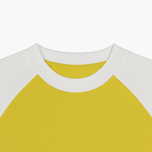 Camisetas de béisbol deportivas de algodón para mujer al por mayor, con logo personalizado, manga raglán 3/4, corte ajustado, estampado casual, tela de punto lisa, cuello redondo - Product Image 6