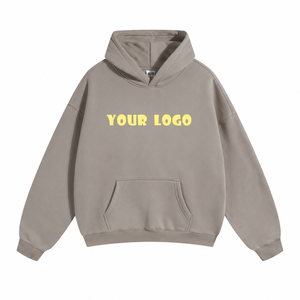 Sudadera con capucha extragrande de color morado oscuro para hombre, con logo personalizado, de alta calidad, estilo con capucha de algodón y forro polar, manga larga regular. - Product Image 1