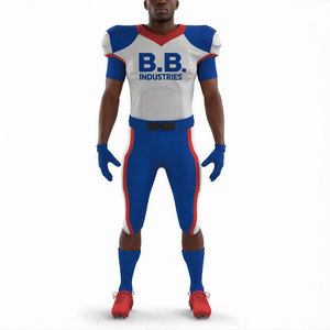 Uniforme de Fútbol Americano Personalizado al por Mayor con Logotipo, Pantalones Cortos Sublimados, de Alta Calidad, Transpirables y que Absorben la Humedad - Product Image 2