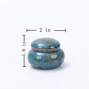 Ornamental Aluminum <b>Keepsake</b> Ash Urn Funeral <b>Memorial</b> Container Featuring Matte Exterior Finish And Artistic Appearance - Product Image 3