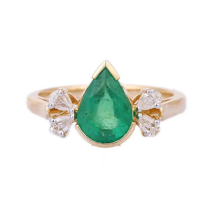 18K Yellow Gold Natural Sapphire <b>Statement</b> <b>Ring</b> for Men - Product Image 2