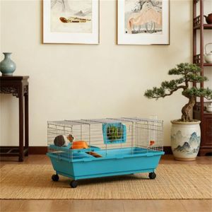 Gabbia per Animali Domestici con Rete Blu per Piccoli Animali - Product Image 1