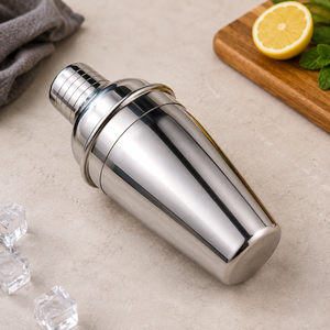 Mirror Finish Stainless Steel Cocktail <b>Shaker</b> <b>Bottle</b> 750ml Professional Bartender Mixing Tool Bar Dishwasher Safe 2-Piece - Product Image 2