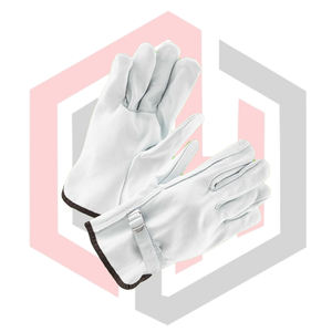 Guantes de Seguridad para Conductor de Cuero Granulado de Vaca con Correa, Resistentes al Desgarro, Transpirables, Antideslizantes y Anticorte, Color Personalizable - Product Image 2