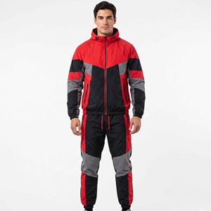 Ensemble de sport en nylon imperméable et coupe-vent pour homme, respirant, pour marque de streetwear B2B - Product Image 6