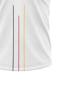 Camiseta Deportiva Personalizada de Poliéster y Elastano Blanca para Hombre, de Secado Rápido, Manga Corta, para Entrenamiento Atlético, Gimnasio, Transpirable, con Estampado Personalizado - Product Image 6