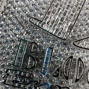 Pendentif Thème Europe avec Incrustation de Cristal, Alliage Plaqué Argent, Style Hiphop, Bijou Homme, Cadeau - Product Image 2