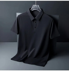Polo de golf pour hommes et femmes, impression personnalisée du logo, polyester et coton doux, t-shirts à manches courtes avec perles en relief - Product Image 4